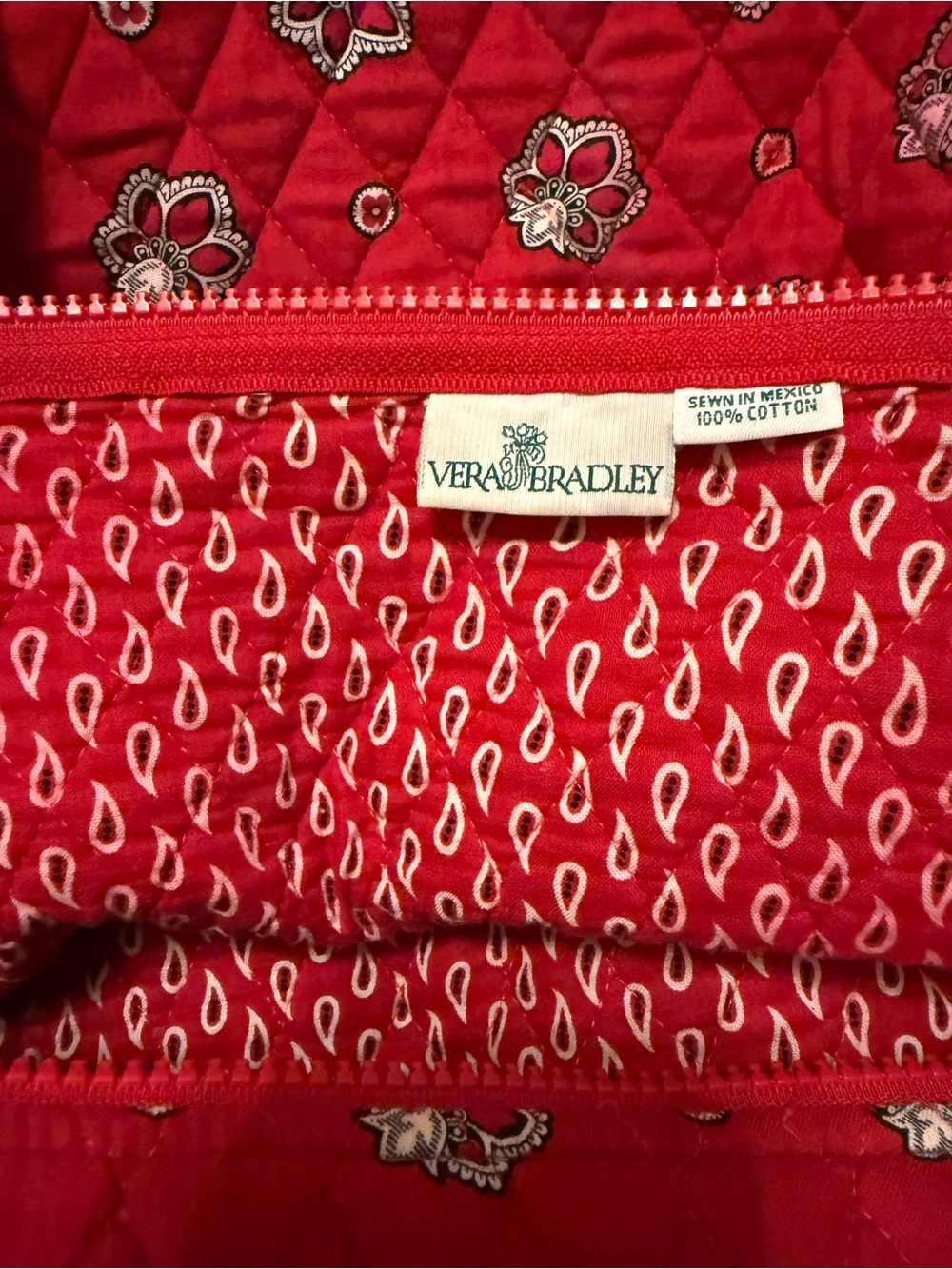 Vintage Red Bandana Vera Bradley Travel Duffle Bag - Picture 4 of 7